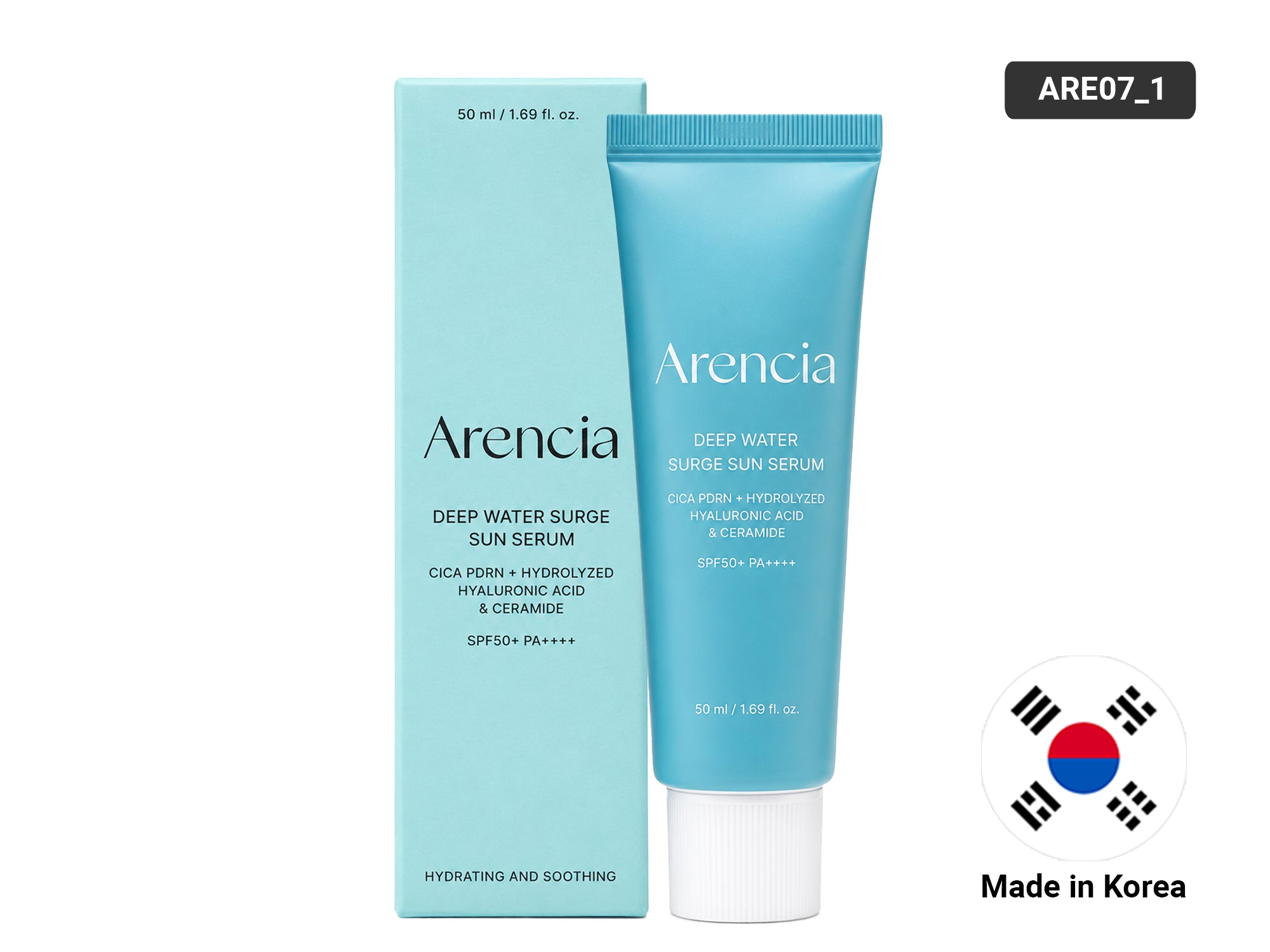 Arencia Deep Water Surge Sun Serum Hyaluronic Acid and Ceramide SPF50 50ml
