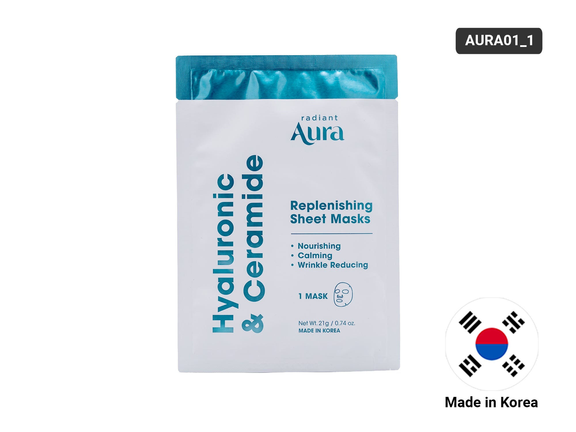Radiant Aura Ceramide &amp; Hyaluronic Acid Sheet Mask in Sri Lanka