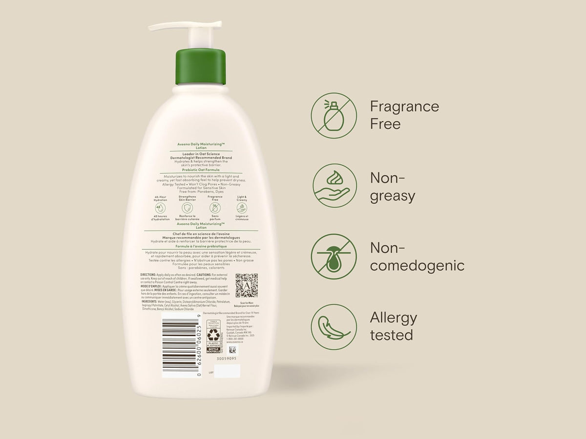 Aveeno Daily Moisturizing Lotion for Normal Dry Skin 532ml in Sri Lanka