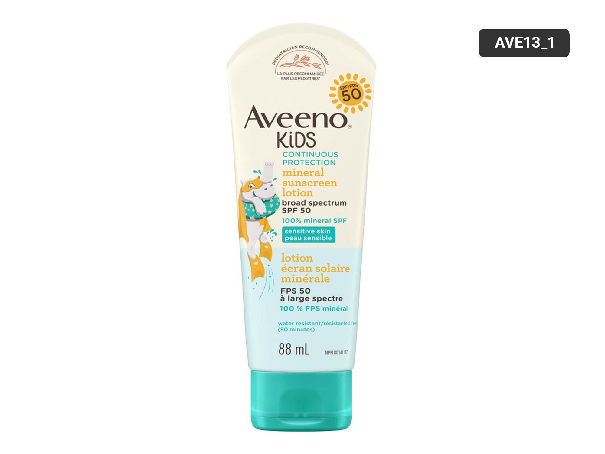 Aveeno Kids Continuous Protection Lotion Sunscreen SPF 50 in Sri Lanka