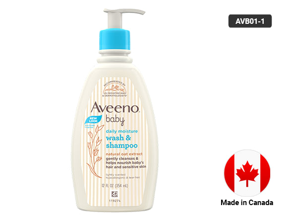 Aveeno Baby Daily Moisture Wash and Shampoo 354ml in Sri Lanka 