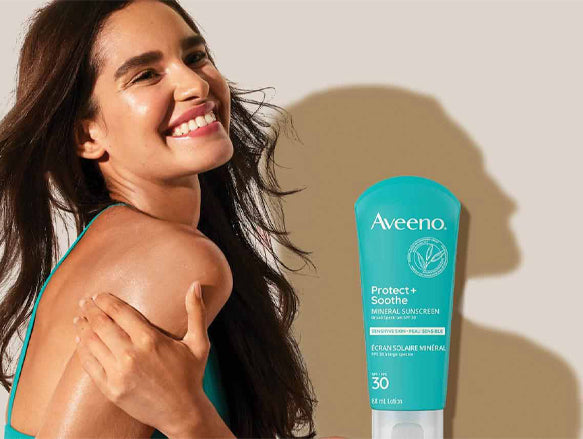 Aveeno Protect + Soothe Mineral Sunscreen SPF30 88ml in Sri Lanka