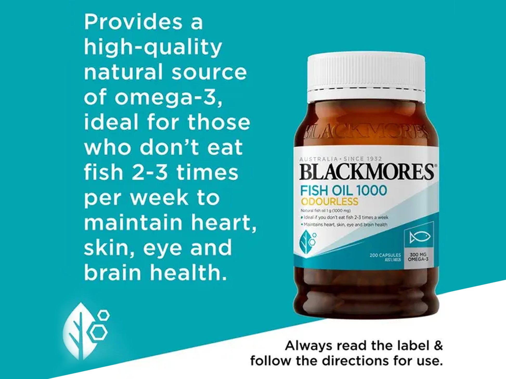 Blackmores Fish Oil 1000 Odourless 200 Capsules in Sri Lanka
