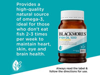Blackmores Fish Oil 1000 Odourless 200 Capsules in Sri Lanka