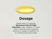 Blackmores Fish Oil 1000 Odourless 400 Capsules in Sri Lanka