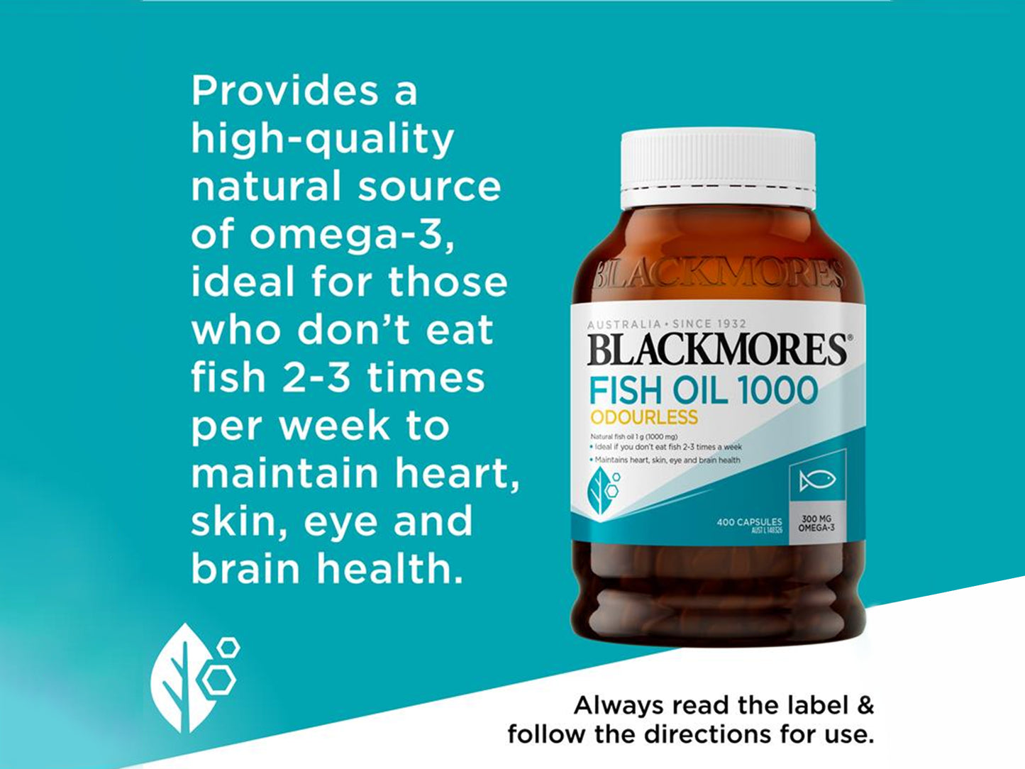 Blackmores Fish Oil 1000 Odourless 400 Capsules in Sri Lanka
