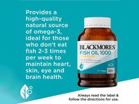 Blackmores Fish Oil 1000 Odourless 400 Capsules in Sri Lanka