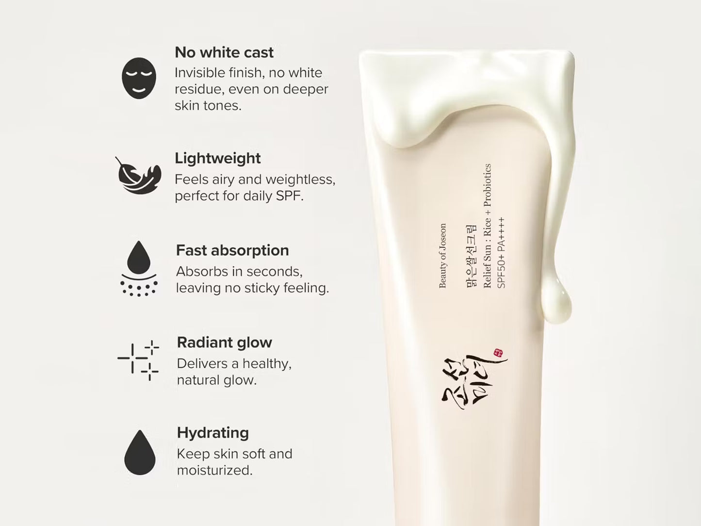 Beauty of Joseon Relief Sun Rice Probiotics SPF50+ PA++++ 50ml in Sri Lanka