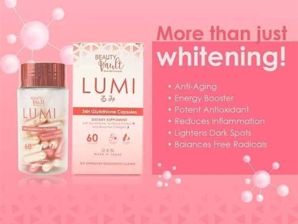 Beauty Vault Lumi 24H Glutathione 60 Capsules - KOREA n Sri Lanka