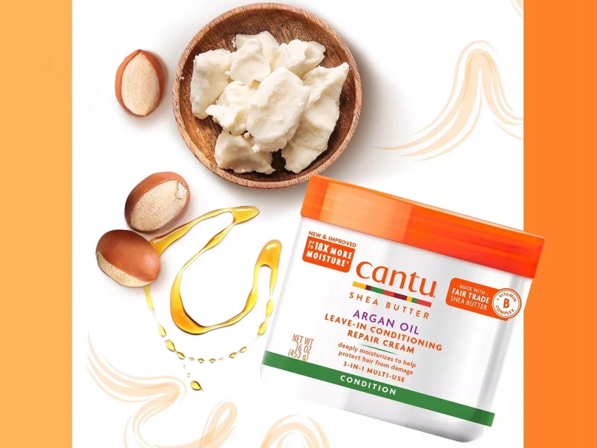 Cantu Argan Oil Leave-In Conditioning Cream 453g in Sri Lanka