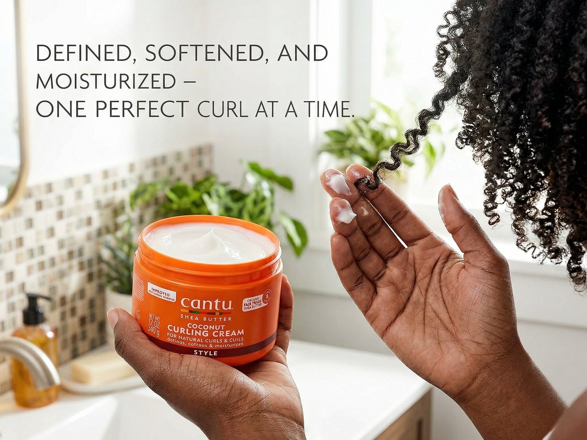 Cantu Shea Butter Coconut Curling Cream 340g in Sri Lanka
