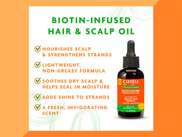 Cantu Biotin-Infused Hair and Scalp Oil 59ml - USA