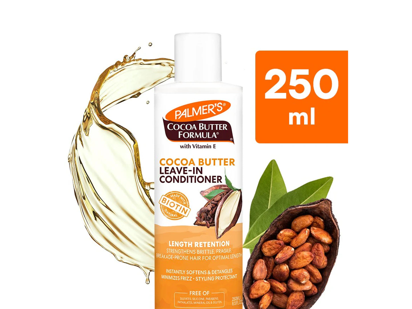 Palmers Cocoa Butter and Biotin Length Retention Leave In Conditioner with Vitamin E 250ml