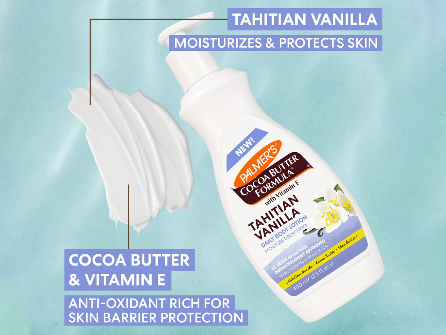 Palmes Cocoa Butter Formula Tahitian Vanilla Body Lotion 400ml
