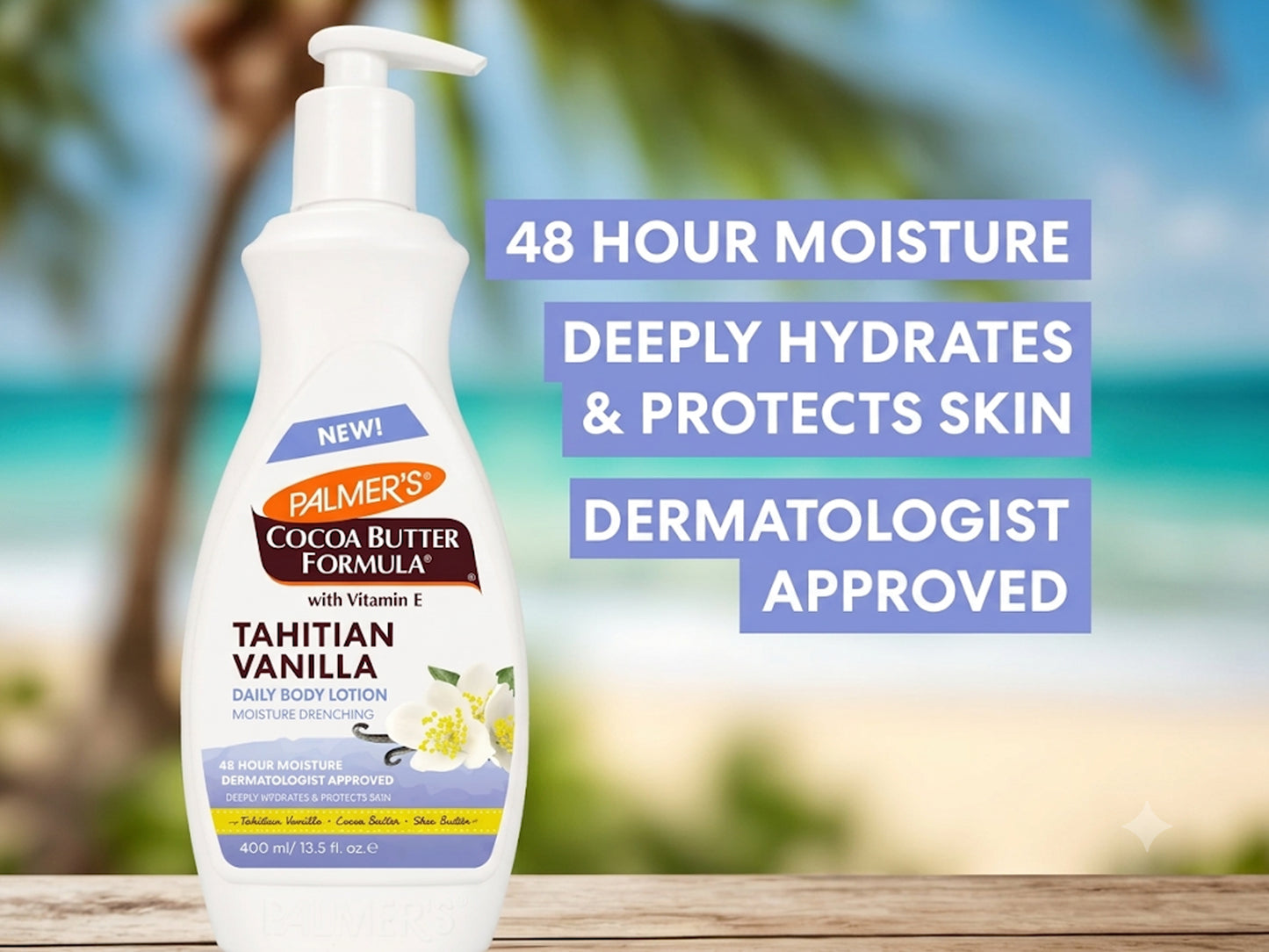 Palmes Cocoa Butter Formula Tahitian Vanilla Body Lotion 400ml