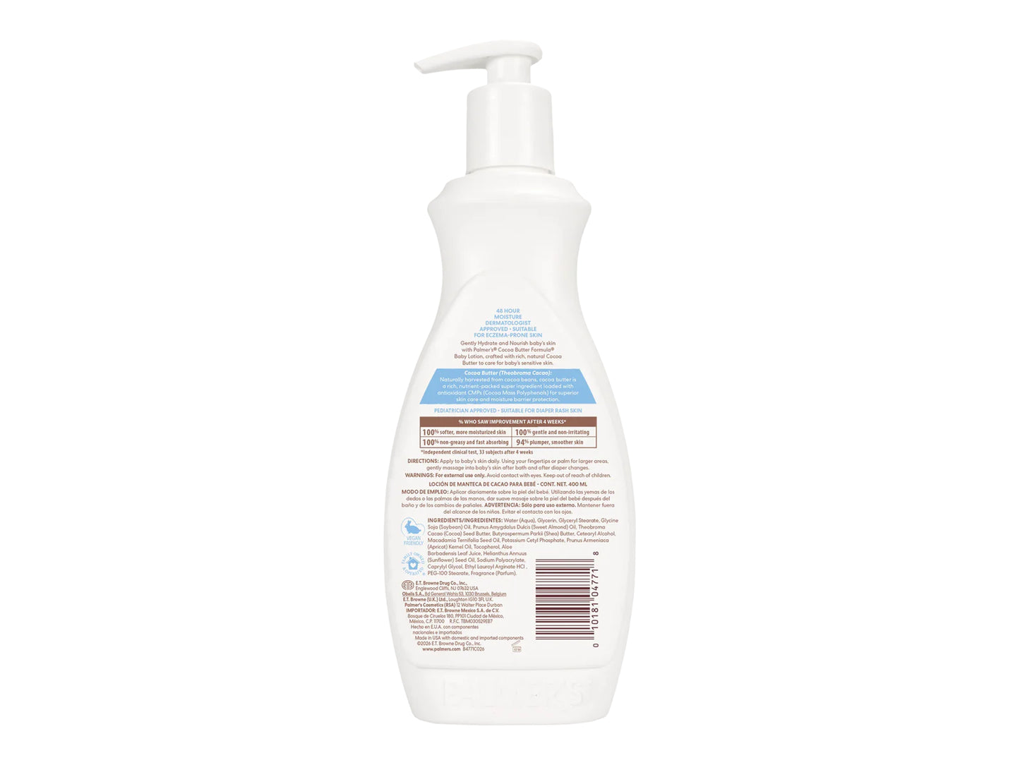 Palmers Cocoa Butter Formula Baby Lotion with Vitamin E 400ml