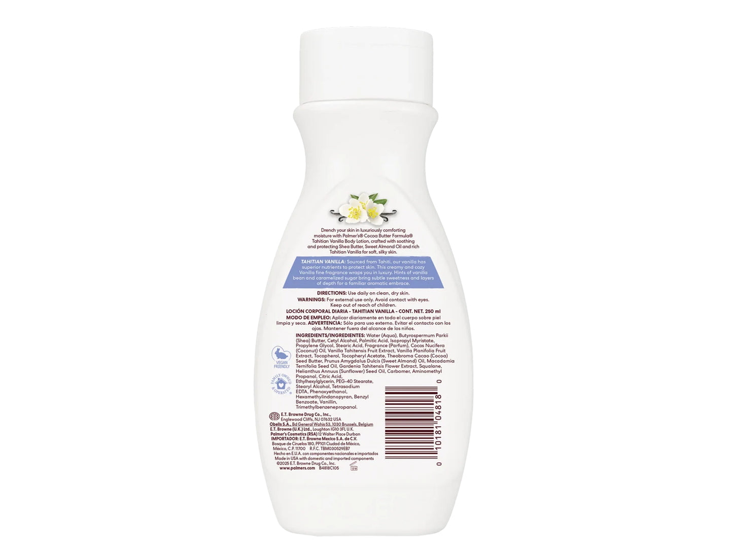 Palmers Cocoa Butter Formula Tahitan Vanilla Body Lotion 250ml