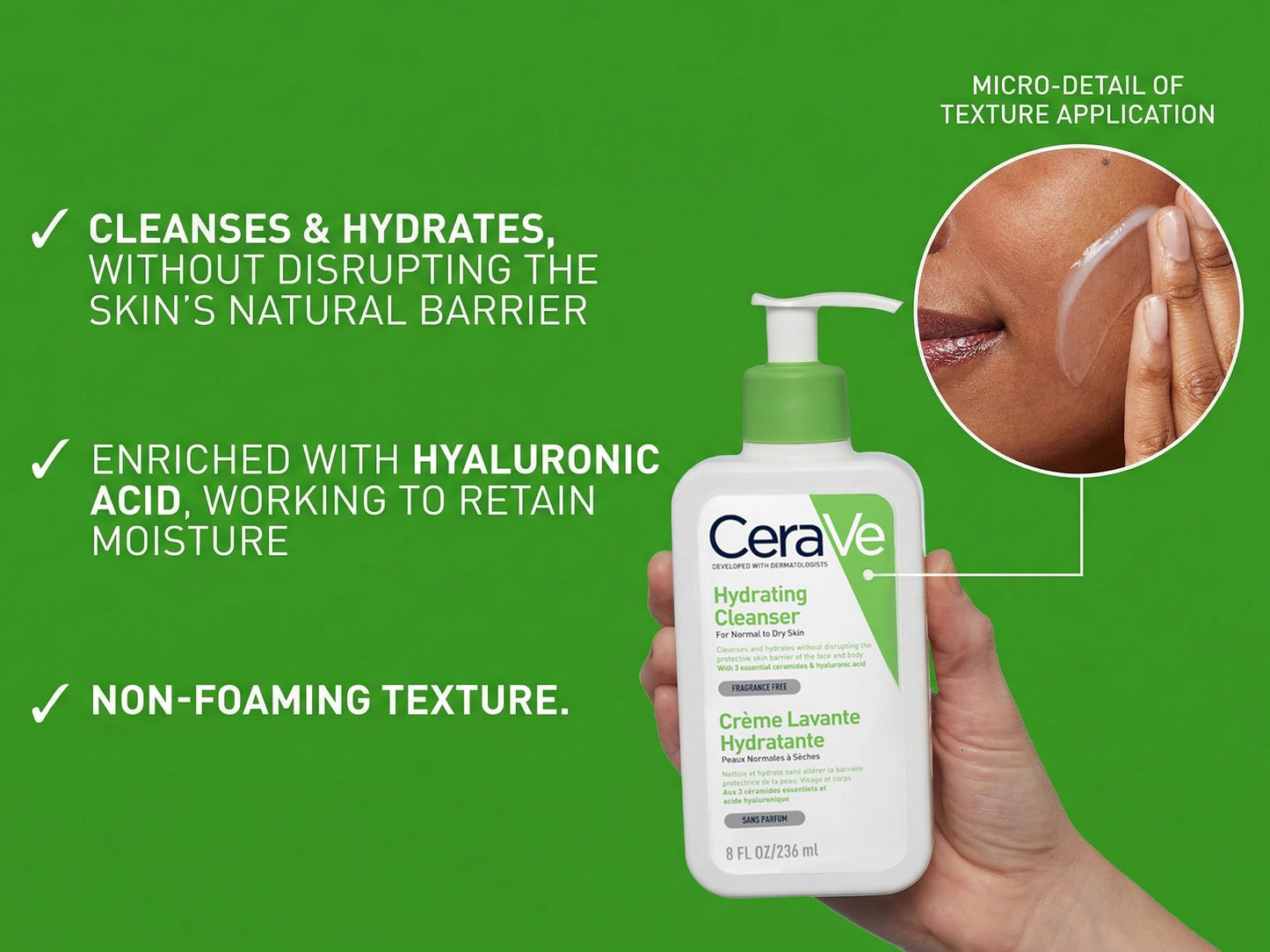 Buy Original Cerave Hydrating Cleanser for Normal to Dry Skin 236ml in Sri Lanka