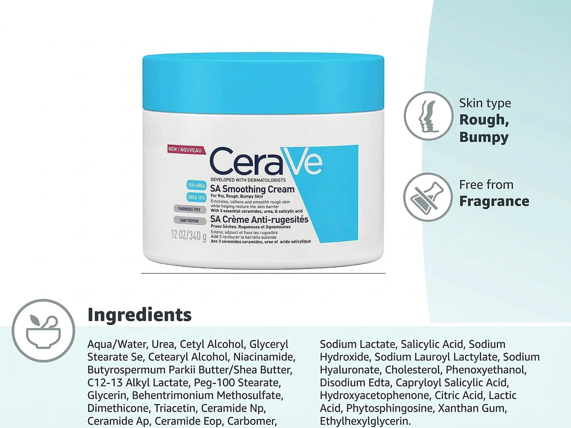 Cerave SA Smoothing Cream 340ml in Sri Lanka