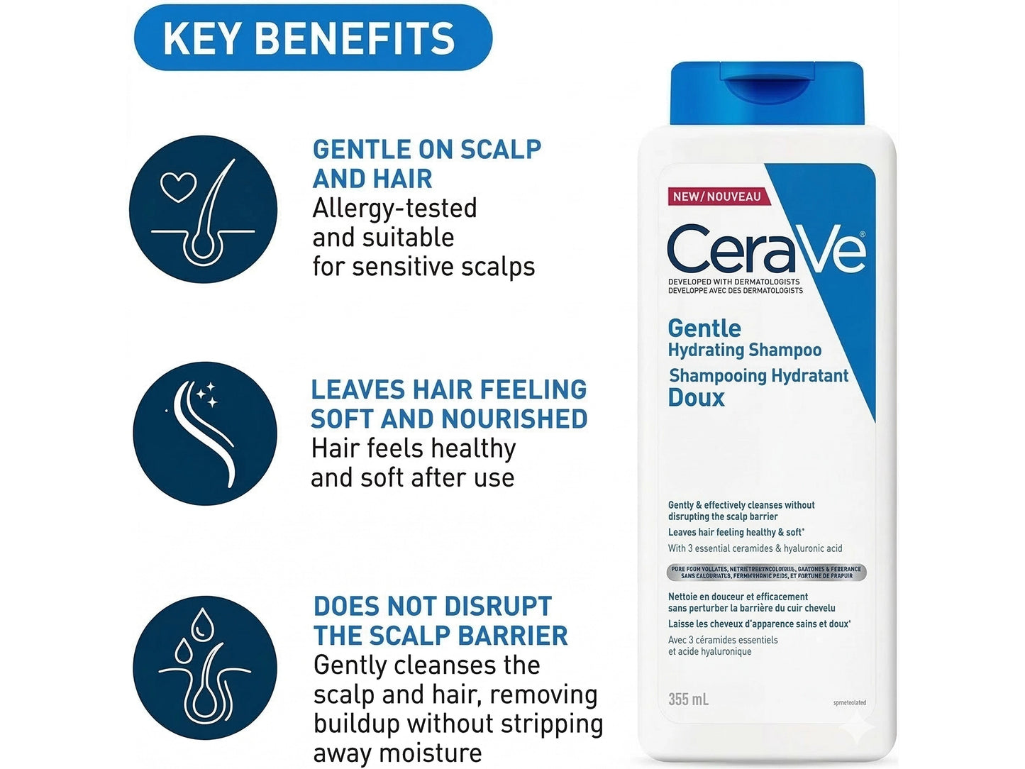 Cerave Gentle Hydration Shampoo 355ml in Sri Lanka