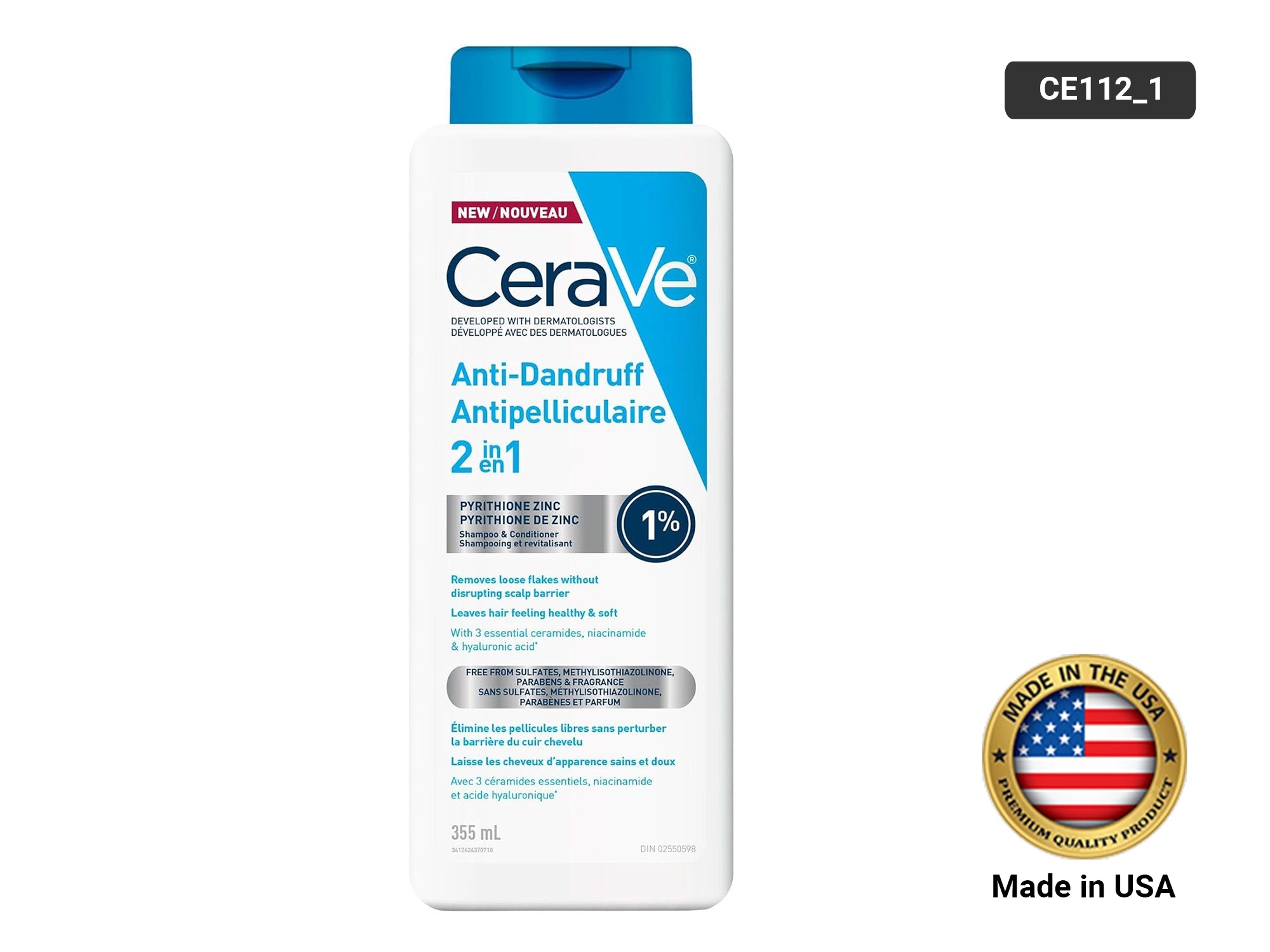 Cerave Anti-Dandruff 2 in 1 Shampoo and Conditioner 355ml in Sri Lanka