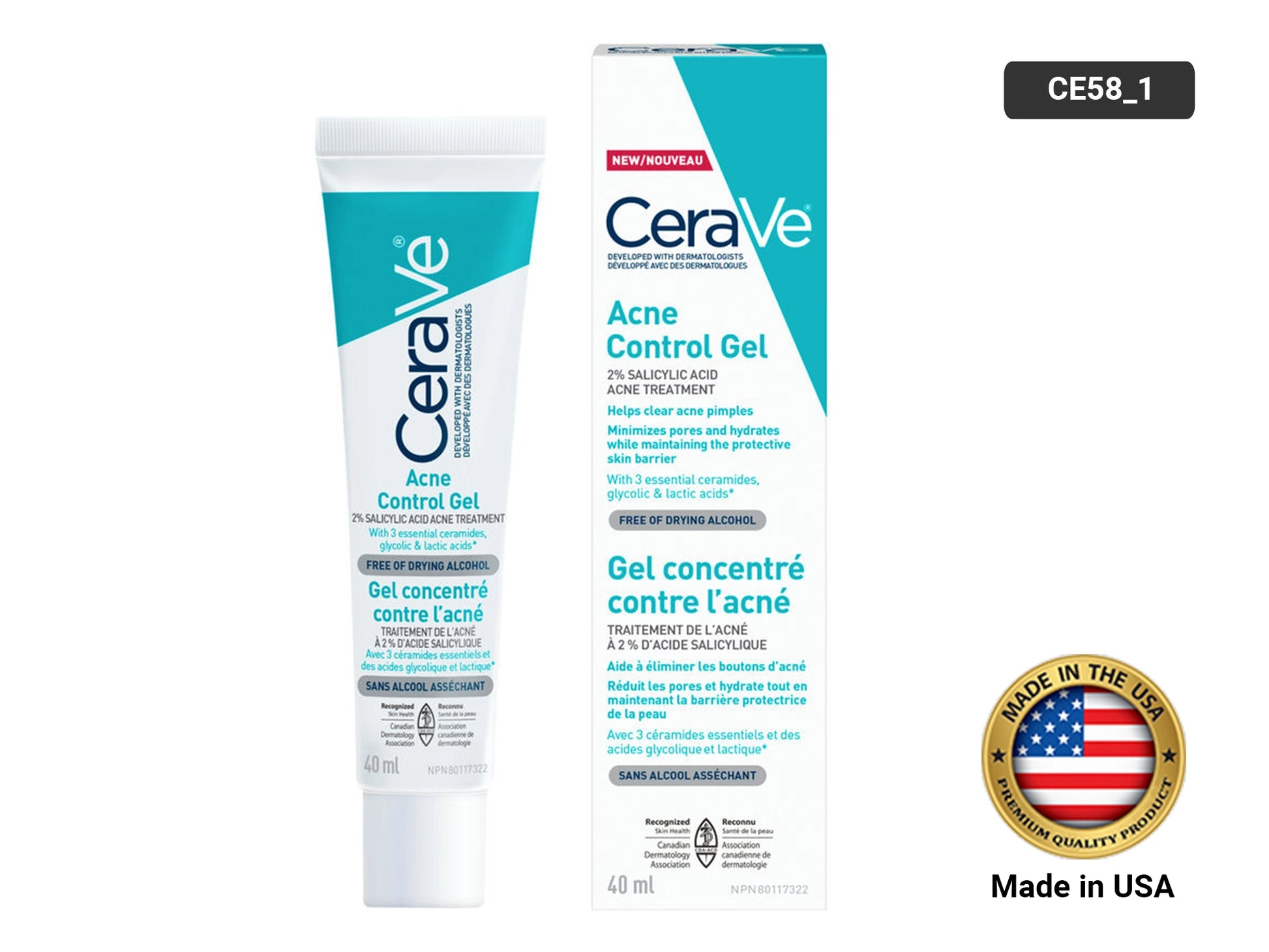 Original Cerave Acne Control Gel 40ml in Sri Lanka