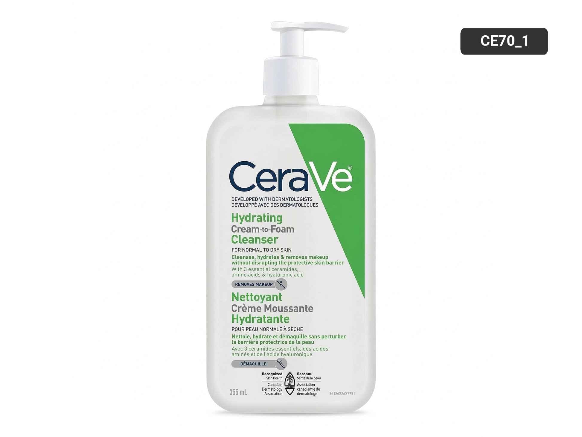 Cerave Hydrating Cream-to-Foam Cleanser 355ml in Sri Lanaka