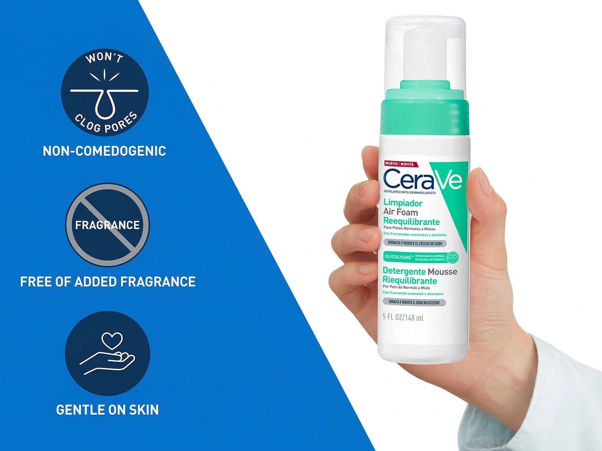 Cerave Balancing Air Foam Cleanser 148ml in Sri Lanka