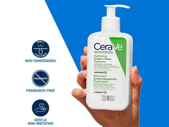 Cerave Hydrating Cream to Foam Cleanser 237ml in Sri Lanka