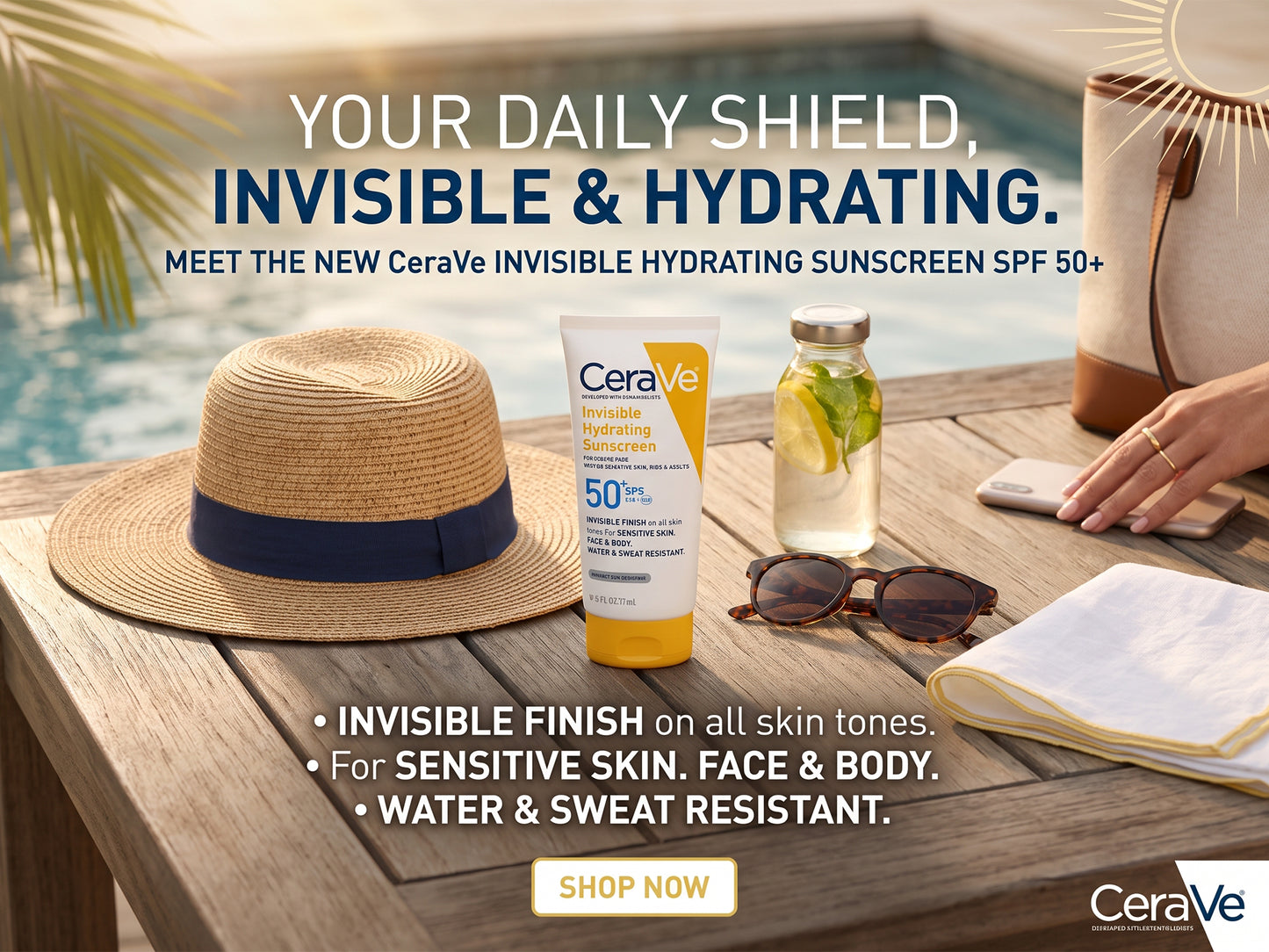 Cerave Invisible Moisturizing Sunscreen Lotion SPF 50 177ml in Sri Lanka