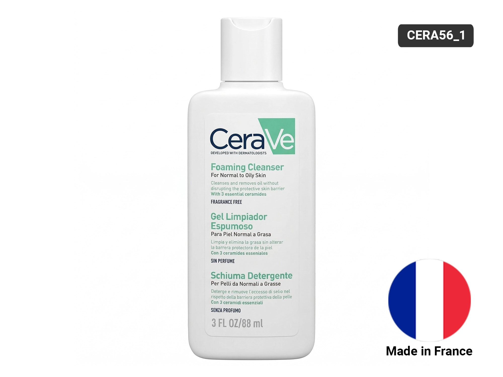Cerave Foaming Cleanser For Normal to Oily Skin 88ml in Sri Lanka