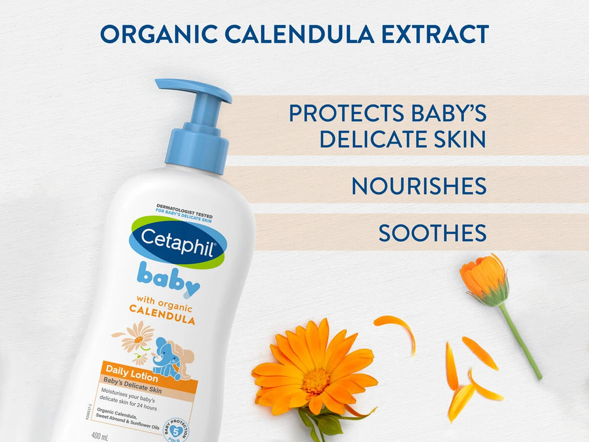 Cetaphil baby Daily Lotion With Organic Calendula 400ml