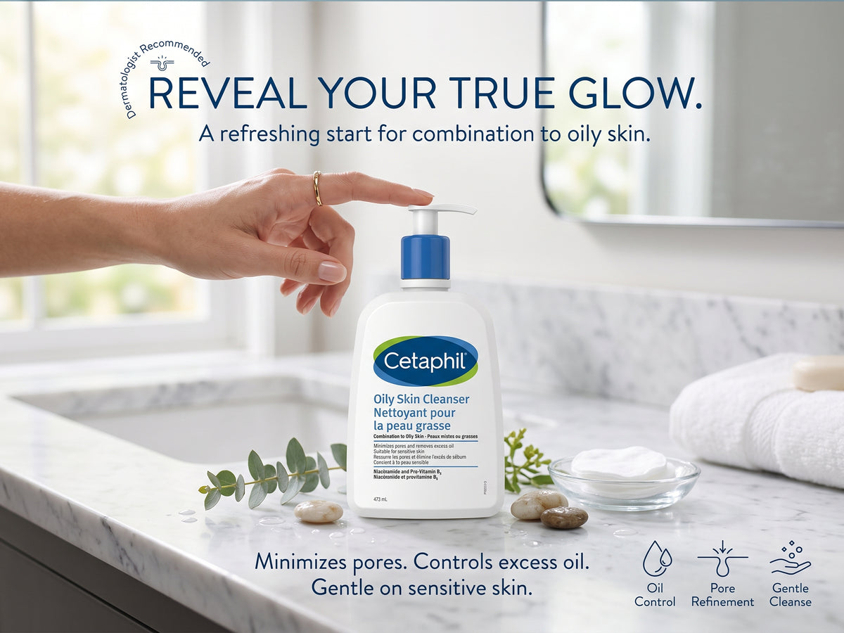 Cetaphil Oily Skin Cleanser Combination to Oily Skin 473ml in Sri Lanka