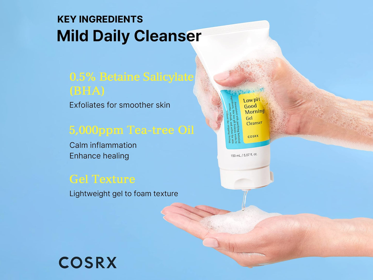 Cosrx Low PH Good Morning Gel Cleanser 150ml - Korea in Sri Lanka