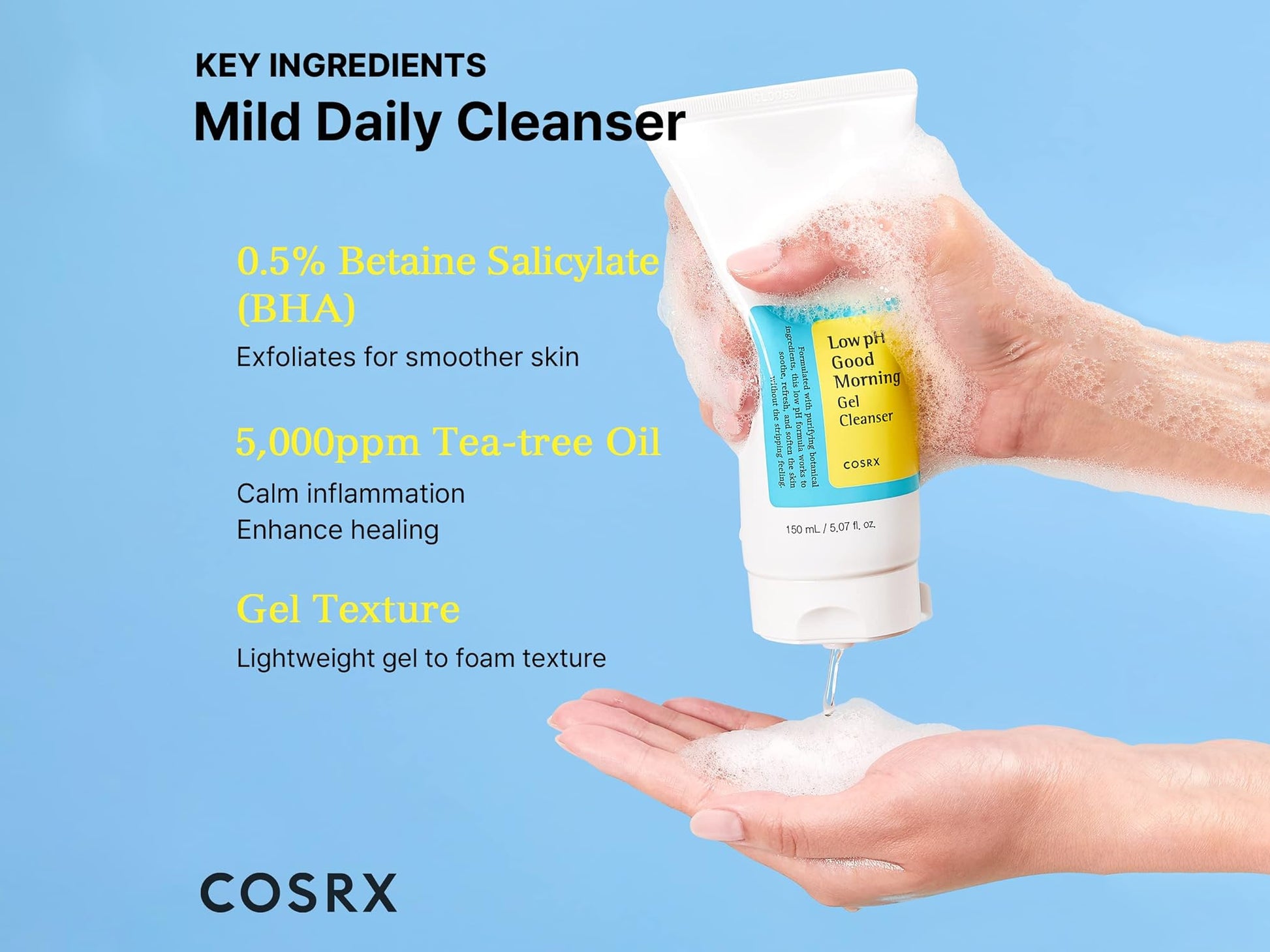 Cosrx Low PH Good Morning Gel Cleanser 150ml - Korea in Sri Lanka