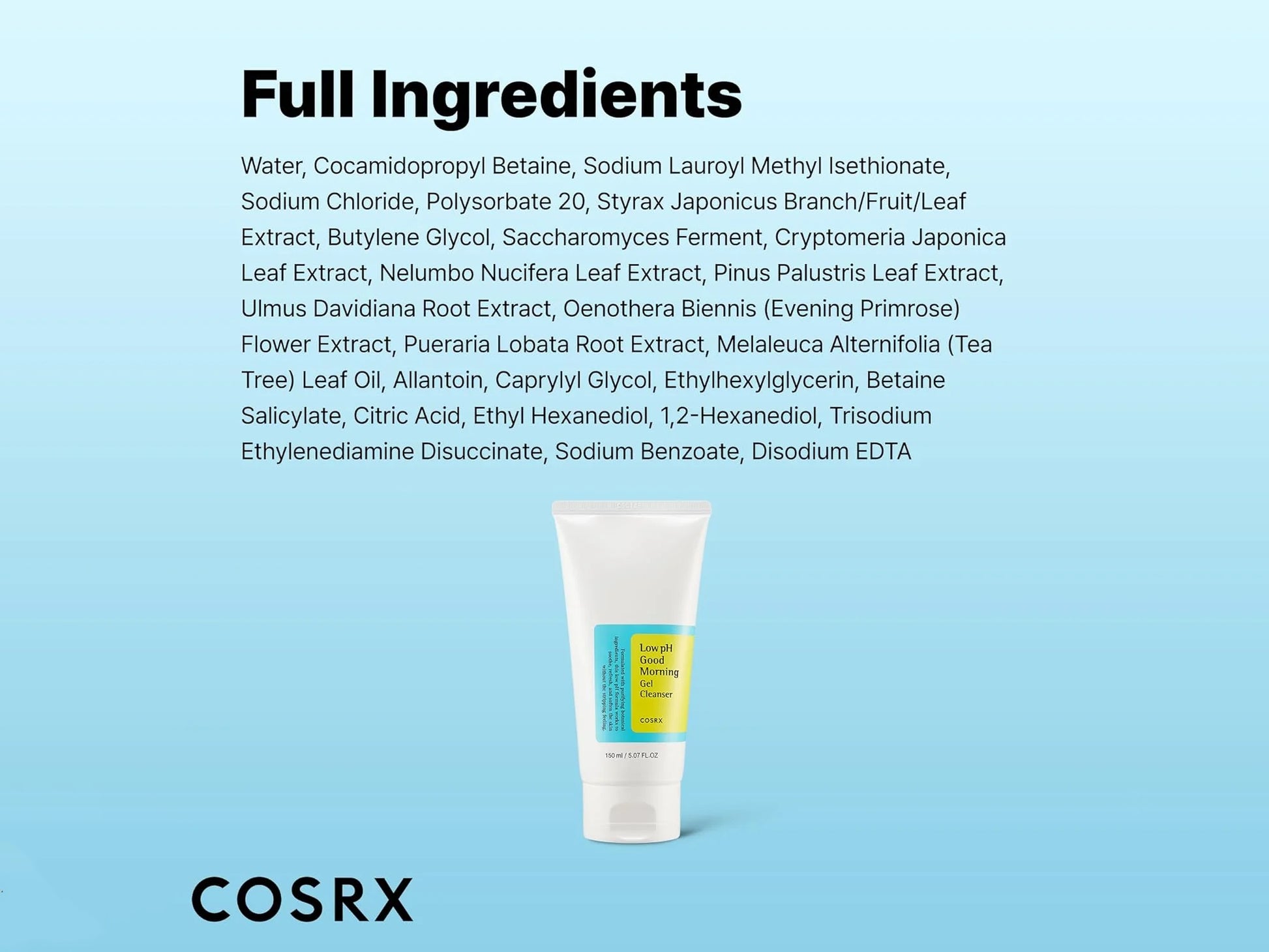 Cosrx Low PH Good Morning Gel Cleanser 150ml - Korea in Sri Lanka