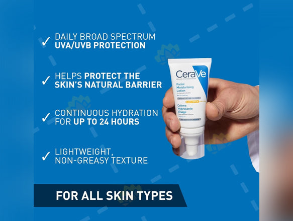 Cerave AM Facial Moisturizing Lotion 52ml - FRANCE in Sri Lanka