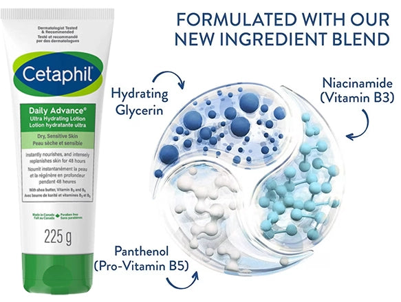 Cetaphil Daily Advance Ultra Hydrating Lotion 225g - CANADA in Sri Lanka