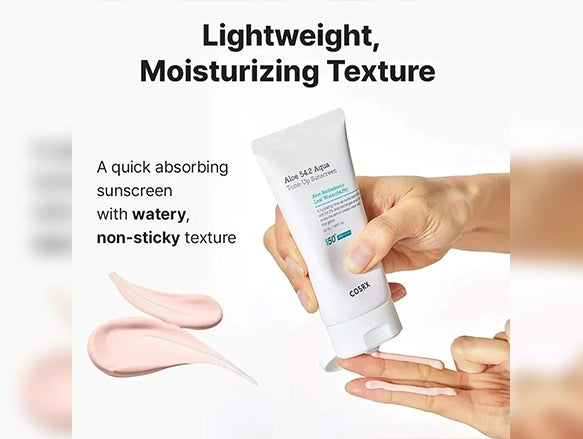 Cosrx Aloe 54.2 Aqua Tone-Up Sunscreen SPF 50+ PA++++ 50ml - KOREA in Sri Lanka