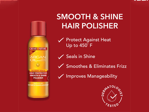 Creme of Nature Argan Heat Protector Smooth and Shine Polisher 118ml - USA in Sri Lanka 