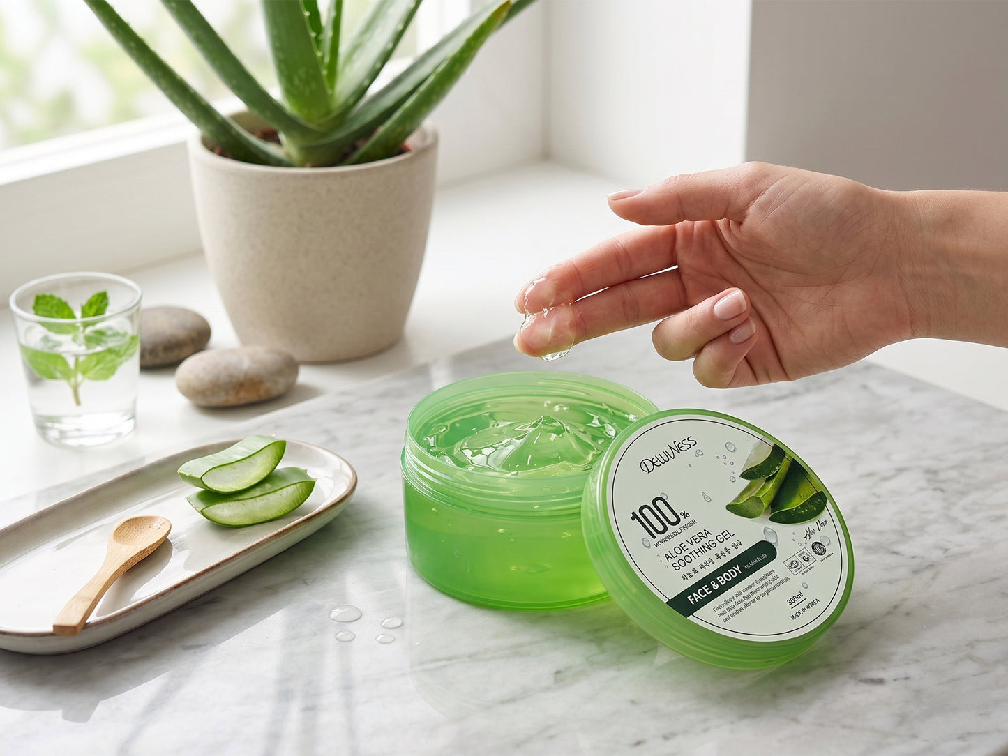 Dewiness Aloe Vera Soothing Gel 300ml in Sri Lanka