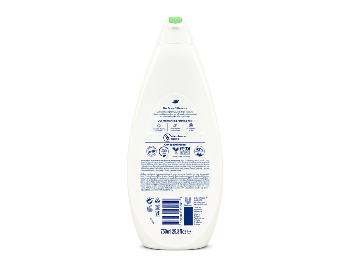 Dove Refreshing Cucumber and Green Tea Scent Body Wash 750ml