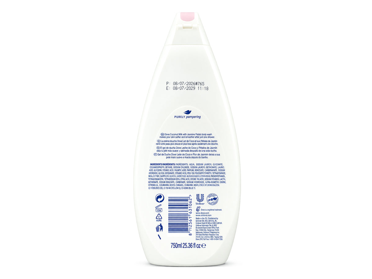 Dove Purely Pampering Coconut Milk and Jasmine Petals Body Wash 750ml