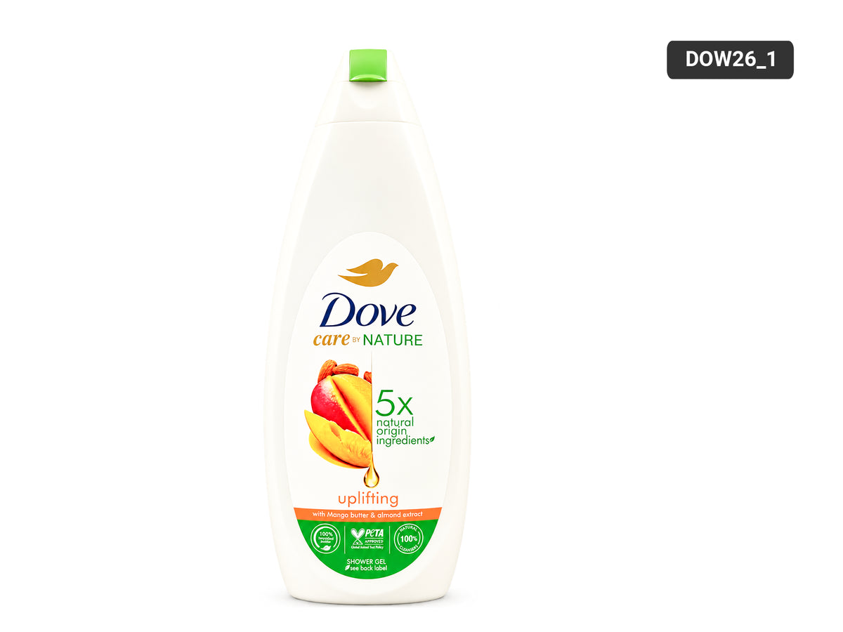 Dove Care by Nature 5X Natural Origin Ingredients Body Wash 600ml bottle, front view