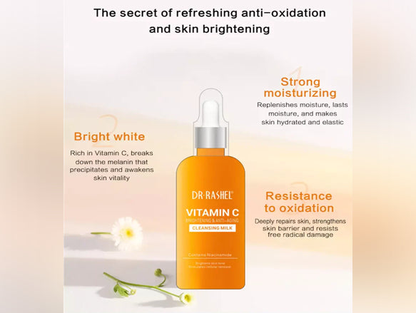 Dr Rashel Vitamin C Brightening and Anti-Aging Face Cleansing Milk 100ml - CHINA in Sri Lanka