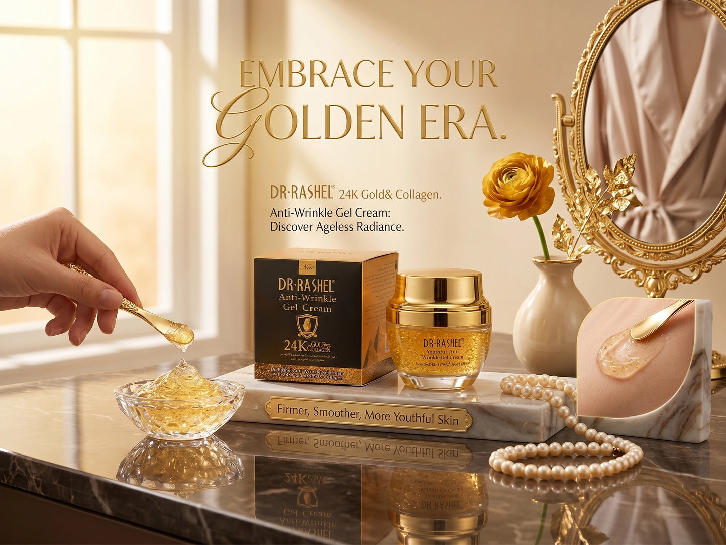 Dr Rashel Anti-Wrinkle Gel Cream 24K Gold and Collagen 50ml in Sri Lanka