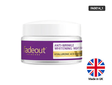 Fade Out Anti-Wrinkle Whitening Night Cream Hyaluronic Acid 50ml - UK in Sri Lanka