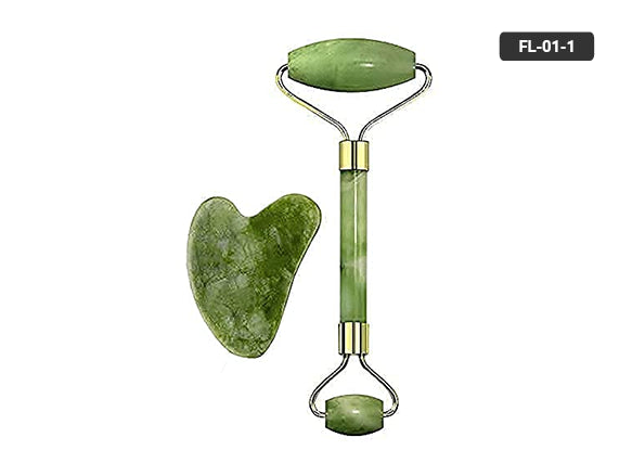 Flfwlass Facial Massager Jade Roller and Gua Sha Stone in Sri Lanka 
