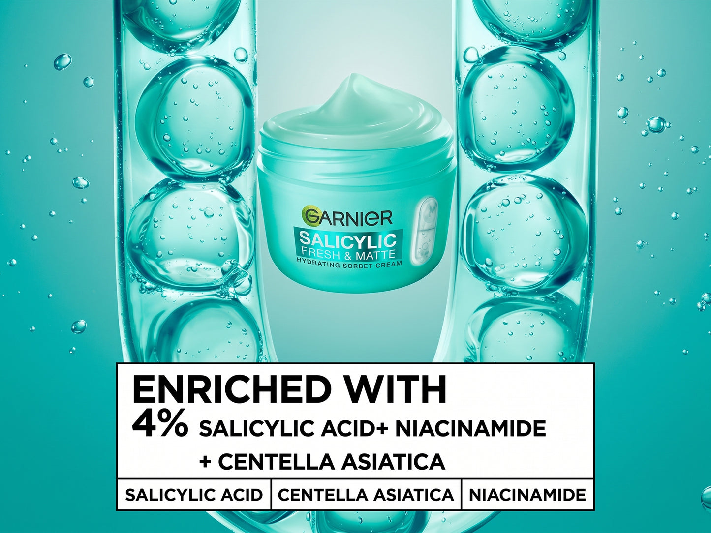 Garnier Salycilic Fresh & Matte Sorbet Cream 85ml