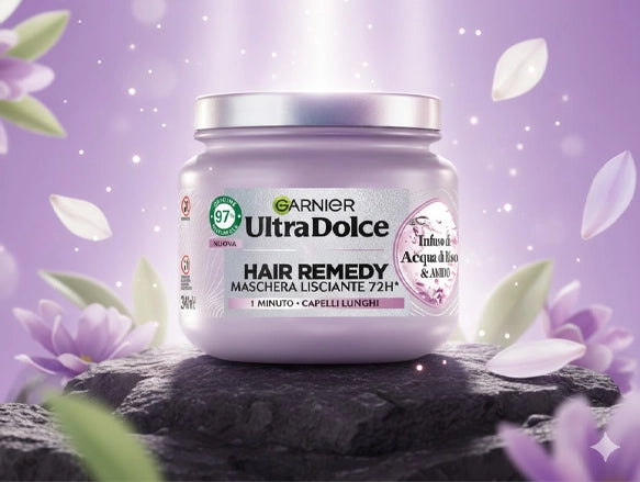 Garnier Ultra Sweet Hair Remedy 72H Smoothing Mask 340ml in Sri Lanka